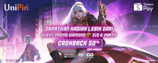 Rayakan MLBB 515 E-Party bareng ShopeePay di UniPin